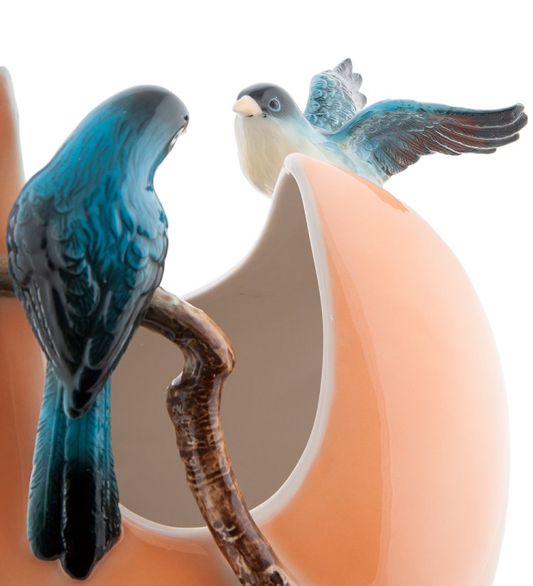 Ваза для цветов из фарфора Мелодия Любви Pavone FM-15, фотография крупным планом