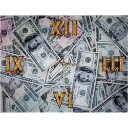 Часы с кристаллами Swarovski - Время-деньги