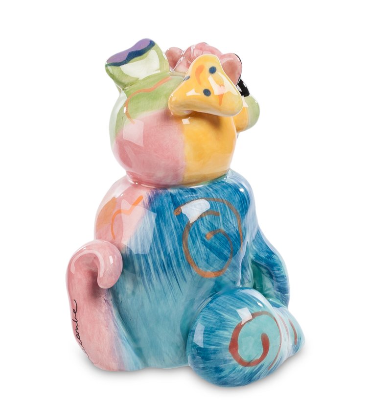 Фигурка собаки из керамики Дог Жуан Pavone CMS-31/42, фотография со спины