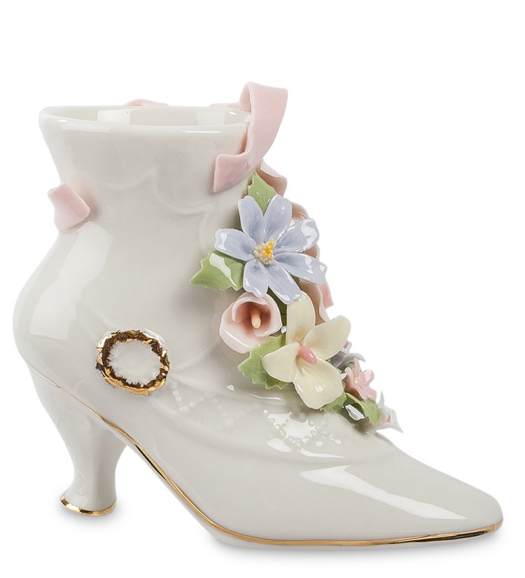 Композиция из керамики Сапог с цветами Pavone CMS-33/66, фотография сбоку