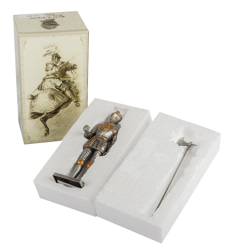 Статуэтка Рыцарь с алебардой Veronese WS-808, упаковочный вид