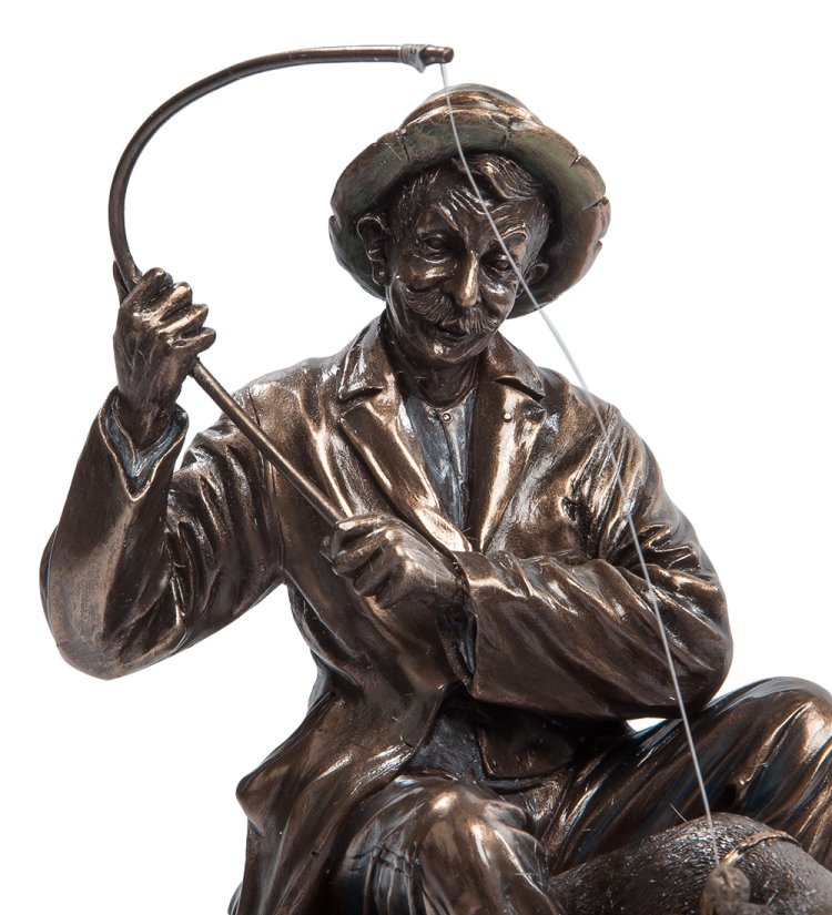Статуэтка Медный Рыбак Veronese WS-400, портретный вид