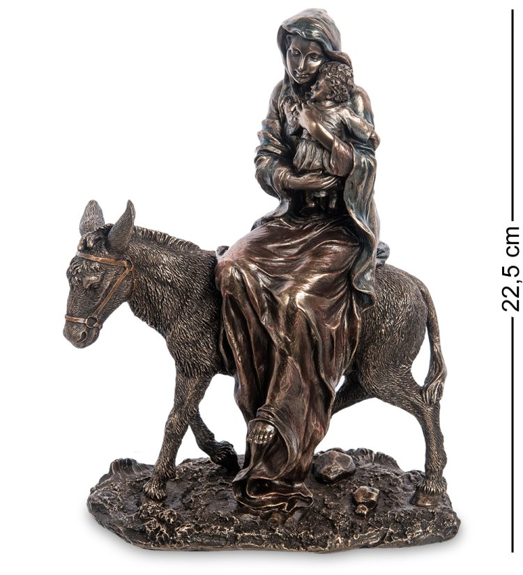 Статуэтка Медная Дева Мария с Иисусом Veronese WS-949