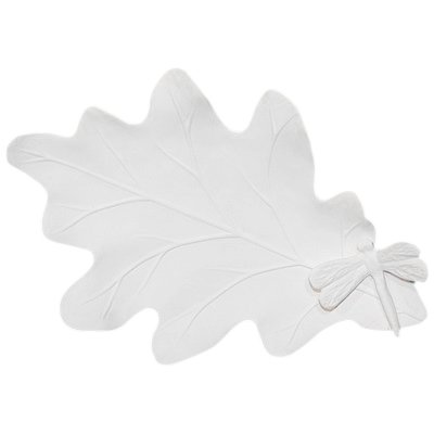 Декоративный листик из фарфора Стрекоза