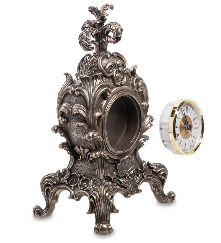 Часы в стиле барокко Королевский цветок Veronese WS-614, разборный вид - часы