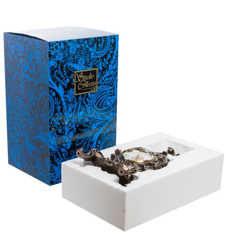 Часы в стиле барокко Королевский цветок Veronese WS-614, упаковочный вид