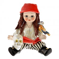 Фарфоровая статуэтка Девочка Пиратка