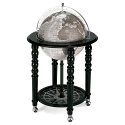 Глобус-бар с современной картой мира (Black)
