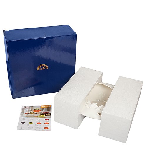 Конфетница из фарфора Небесные Бабочки Pavone FM-89/ 4, оборотная сторона