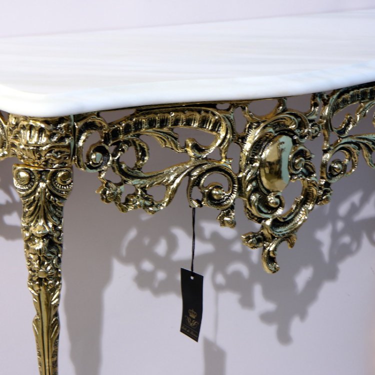 Бронзовая Консоль Золото Креденсия Дос Тампош Bello De Bronze BP-50015-D, увеличенный вид деталей