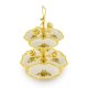 Двух ярусная менажница с 6 отсеками коллекция Fiori Gold Migliore De Luxe 27512