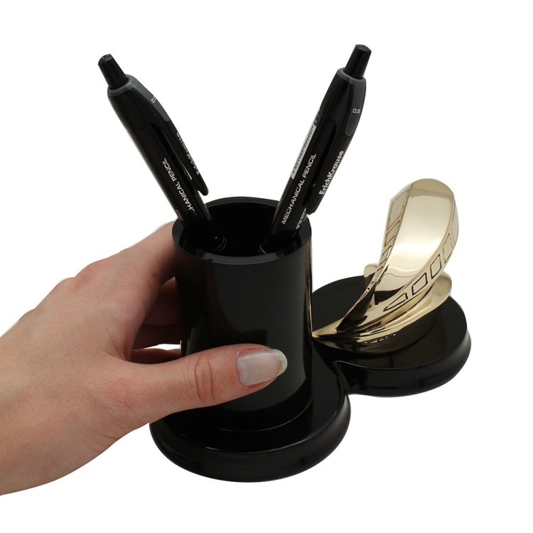 Подставка для ручек Железнодорожнику (золотая)