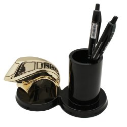 Подставка для ручек Железнодорожнику (золотая)