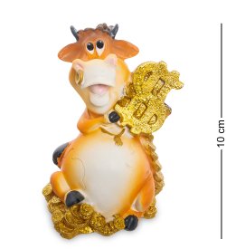 Статуэтка Денежный Бык со знаком доллара символ 2021 года