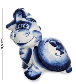 Статуэтка Черепашка Голубая гжель