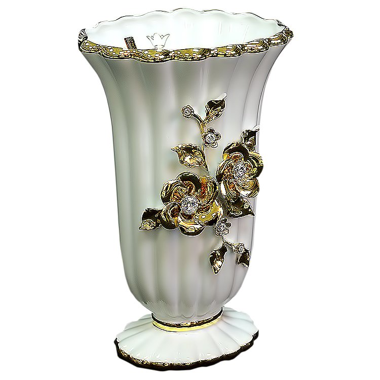 Ваза для цветов с золотым декором Flowers Bruno Costenaro ST525/1-BO