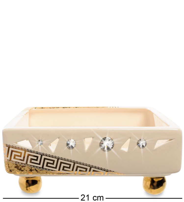 Конфетница из керамики с кристаллами Сваровски Ahura