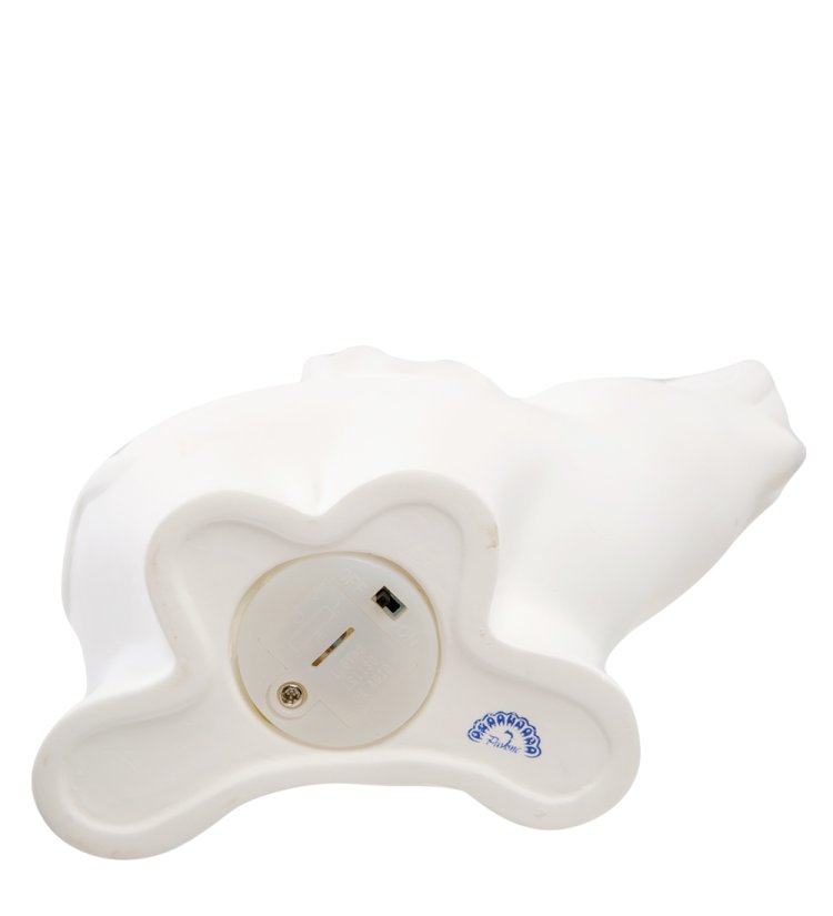 Статуэтка с подсветкой Слон из бисквитного фарфора Pavone JP-186/ 4, фотография снизу