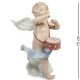 Статуэтка из фарфора Ангелочек музыкант с барабаном Pavone JP-16/ 9