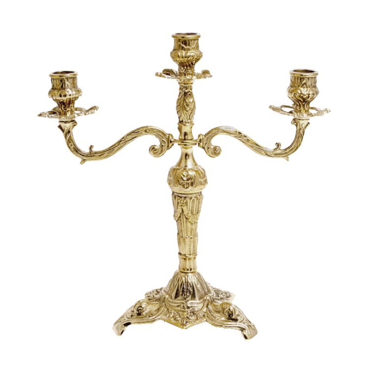 Канделябр на 3 свечи бутон Alberti Livio AL-80-327