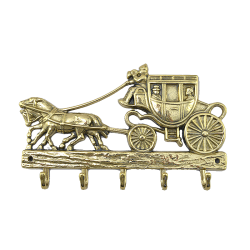 Ключница карета Дилижанс, золотая