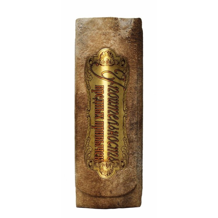 Книга кожаном переплете Упоительность вредных привычек, Сборник 8 репринтных книг BG5088F, фотография торца