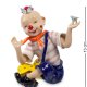 Статуэтка из фарфора Радостный клоун с бабочкой на лбу Pavone CMS-23/53