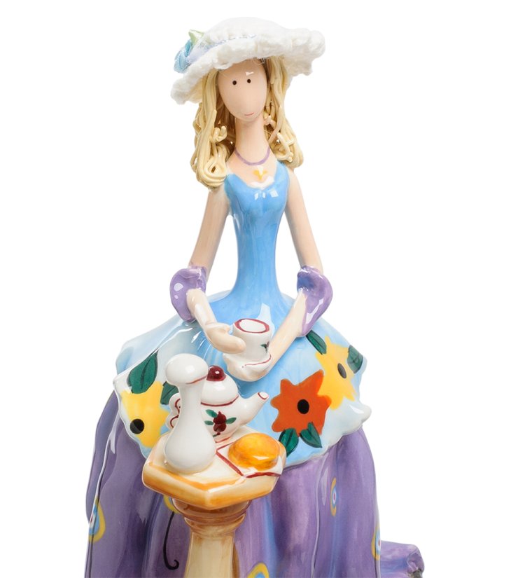 Статуэтка Девушка у кофейного столика Pavone CMS-22/ 2, фотография крупным планом