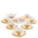 Чайный сервиз на 6 персон с тарелками Пионы Pavone JK- 83