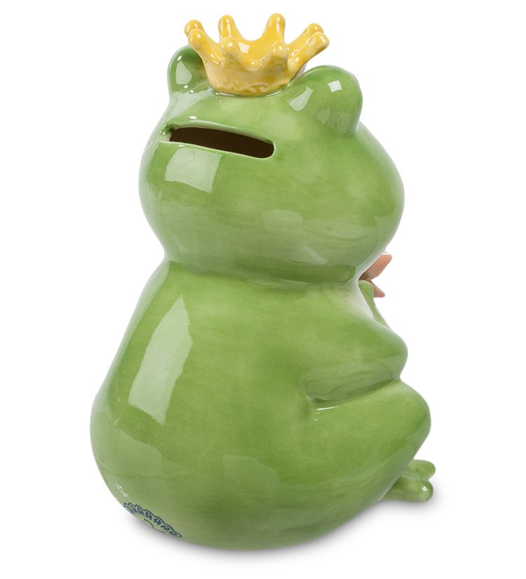 Копилка из фарфора Лягушка Pavone CMS-60/13, вид сзади