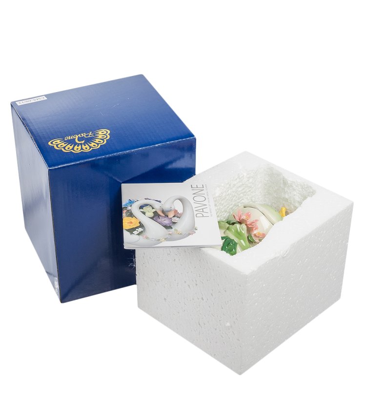 Копилка из фарфора Лягушка Pavone CMS-60/13, упаковочный вид