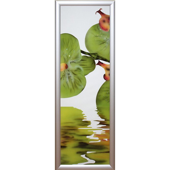 Картина Композиция Орхидея c кристаллами Swarovski