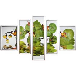 Картина Композиция Орхидея c кристаллами Swarovski