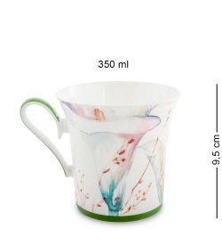 Кружка из фарфора Калла