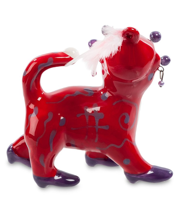 Фигурка из керамики Кэтти в вечернем наряде Pavone CMS-31/45, фотография сбоку