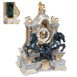 Часы Два чёрных коня