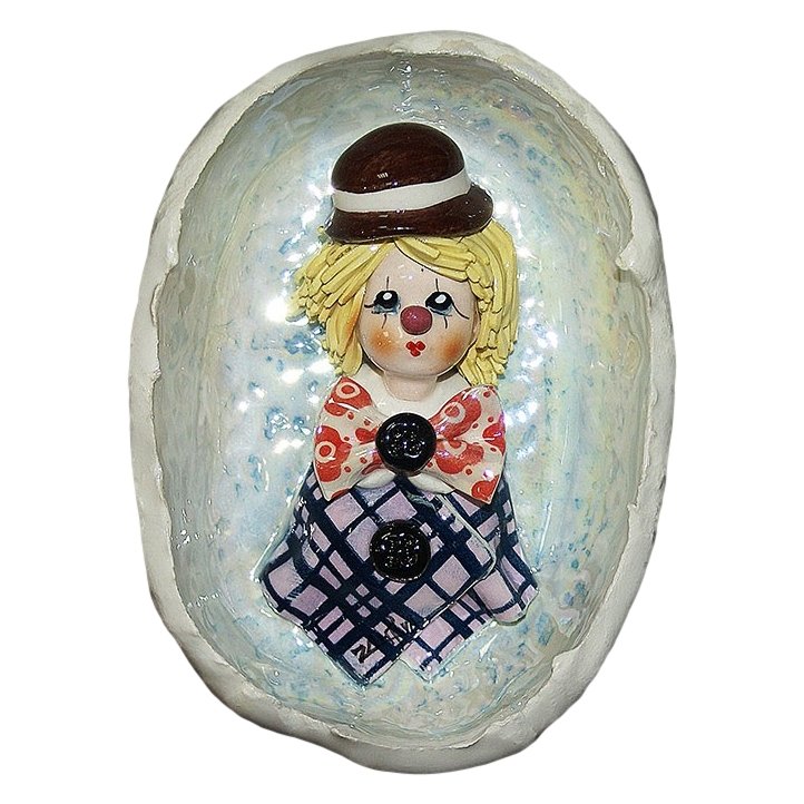 Маленький барельеф Клоун в котелке