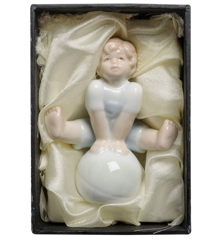 Фигурка из фарфора Юный гимнаст Valerio Sole VS-170, фотография в упаковке