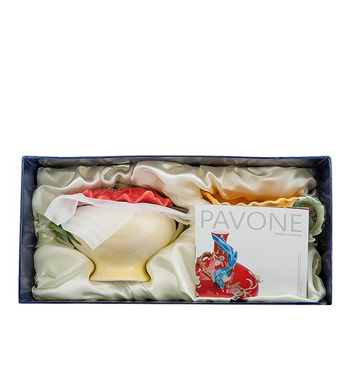 Набор сахарница и молочник из фарфора Маки Pavone FM-07/ 4, упаковочный вид