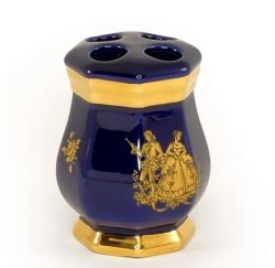 Стакан для зубных щеток коллекция Amante Blu