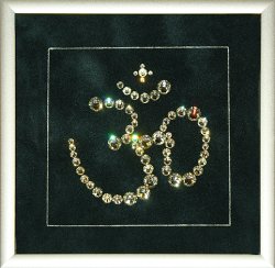 Картина Символ индуизма c кристаллами Swarovski