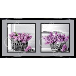 Картина Натюрморт Сирень c кристаллами Swarovski