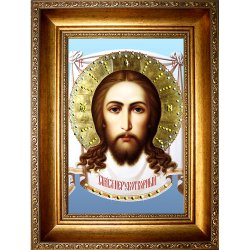 Икона с кристаллами Swarovski - Спас Нерукотворный