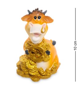 Статуэтка Денежный Бык со знаком Евро символ 2021 года