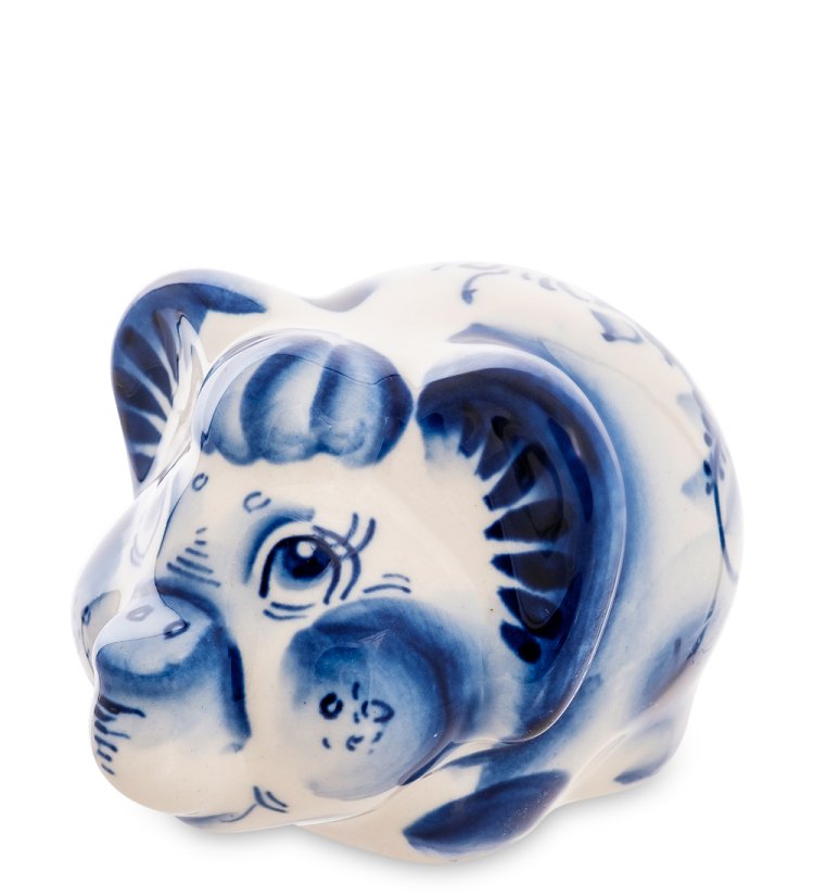 Статуэтка Мамонтенок Голубая гжель ГЛ-584