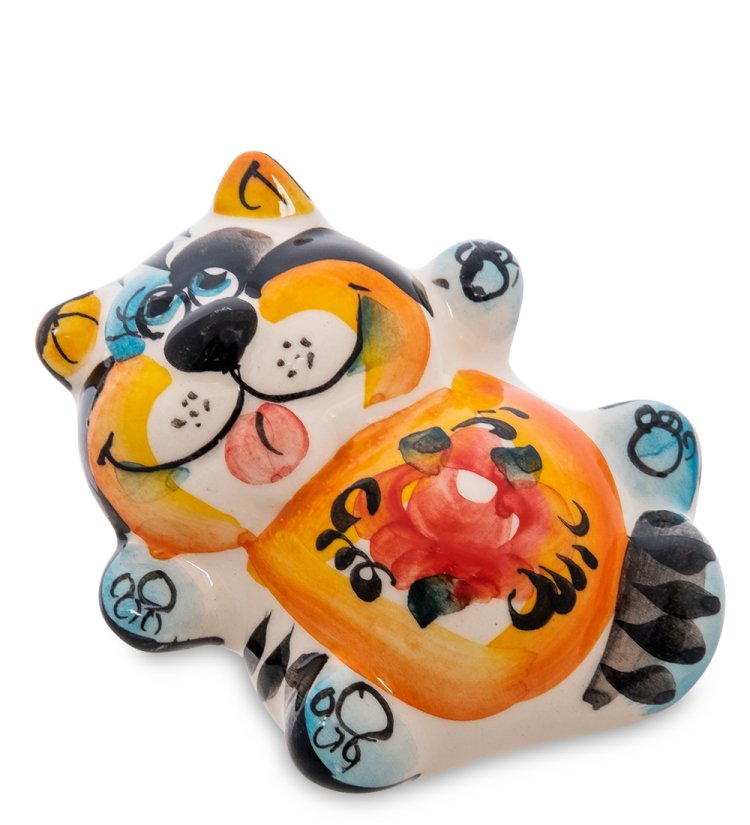 Фигурка Кот Дурашка Цветная гжель ГЛ-169