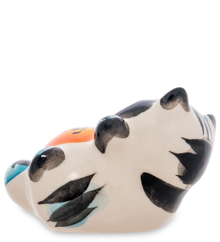 Фигурка Кот Дурашка Цветная гжель ГЛ-169, фотография со спины