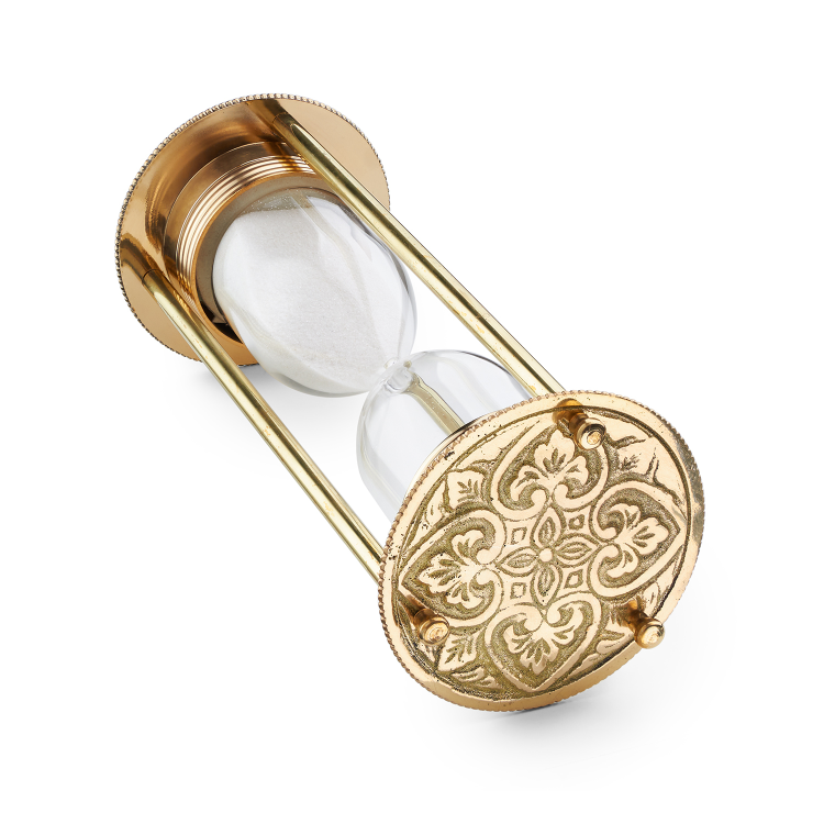 Большие Песочные часы на 5 минут МК-1756, горизонтальный вид