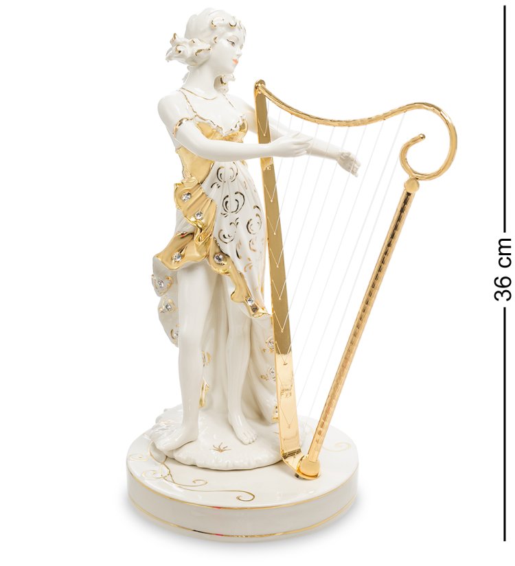 Статуэтка Девушка с арфой Sabadin Vittorio SV- 48