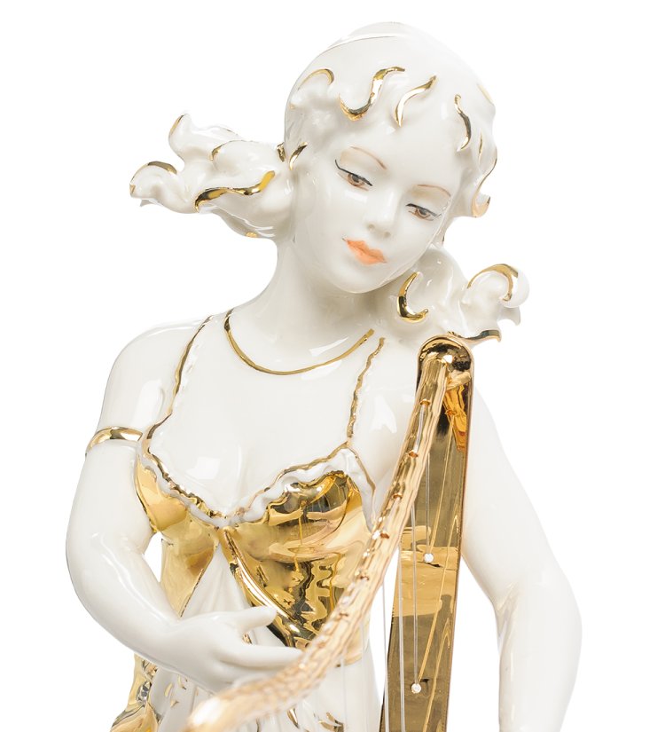 Статуэтка Девушка с арфой Sabadin Vittorio SV- 48, фотография крупным планом